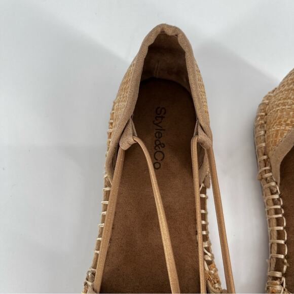 Style & Co Peetaa espadrille flats cream - 6 - Picture 8 of 13
